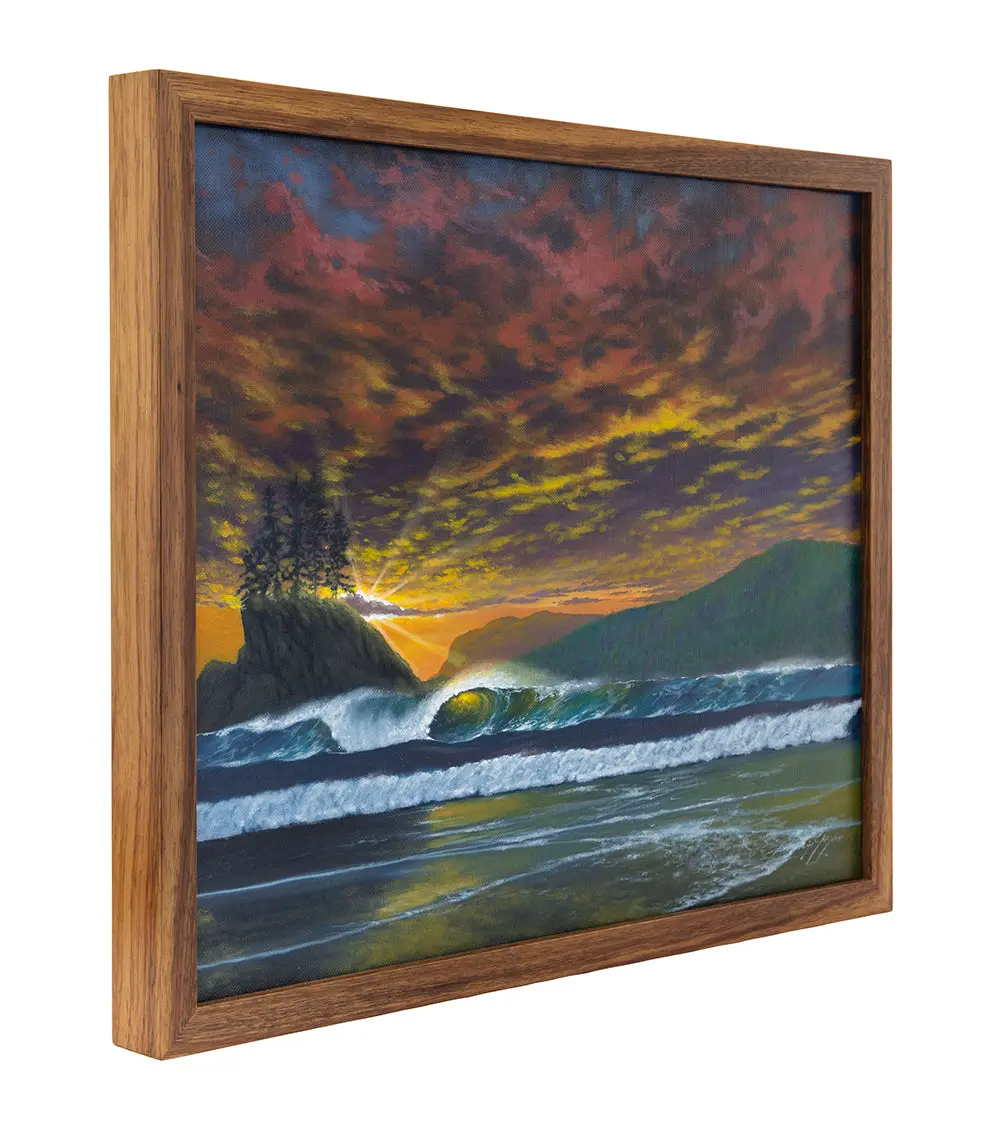 Original Painting "West Coast Fire" By Phillip Gagnon 16X20 2