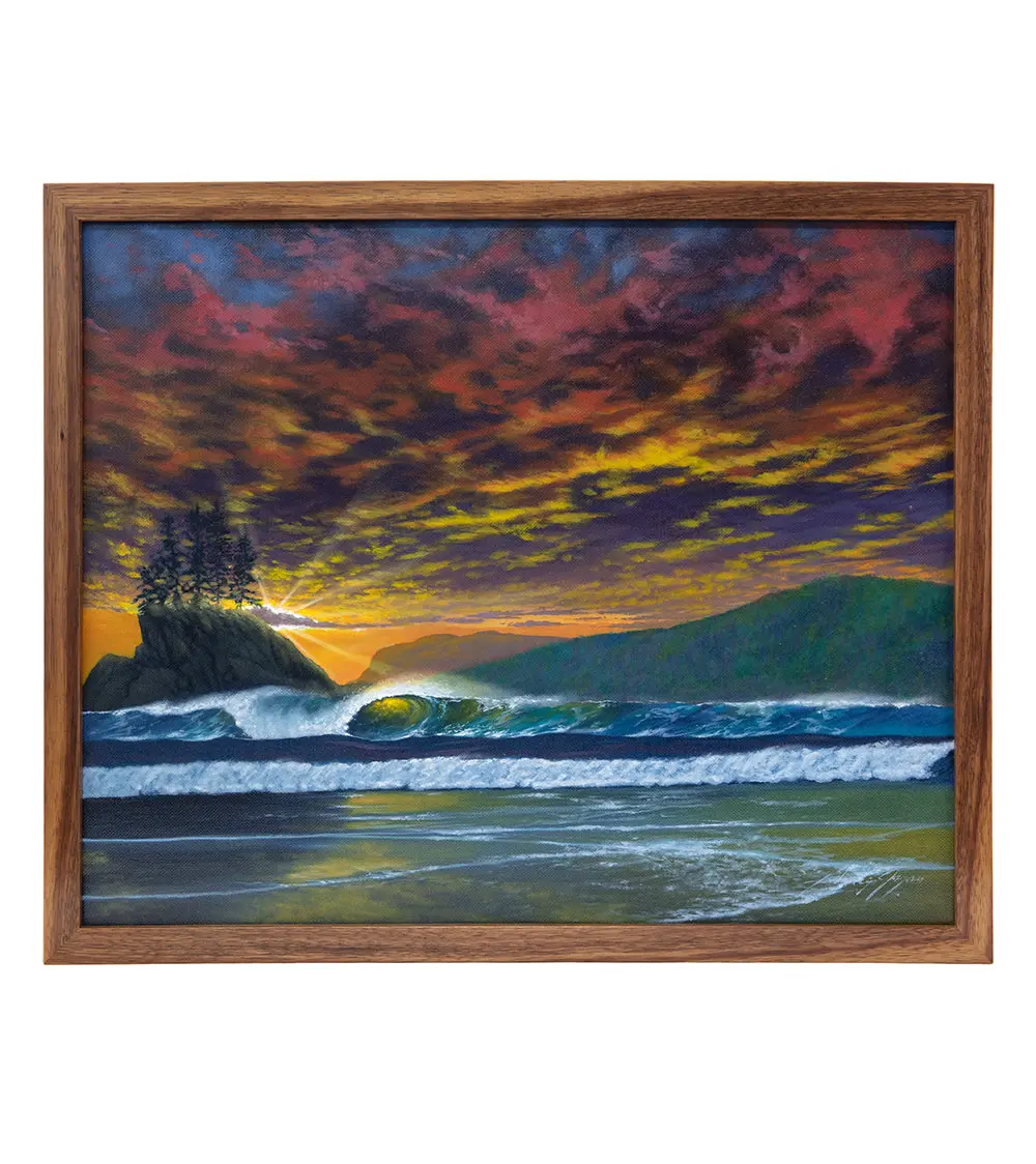 Original Painting "West Coast Fire" By Phillip Gagnon 16X20 1