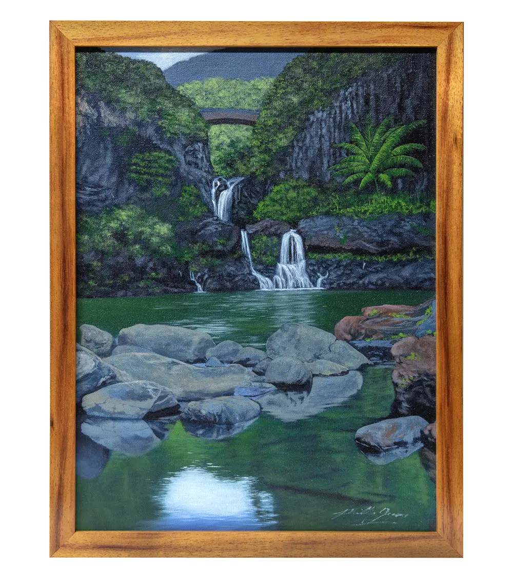 Original Painting "Ohe'o Gulch" By Philip Gagnon 12X16 1