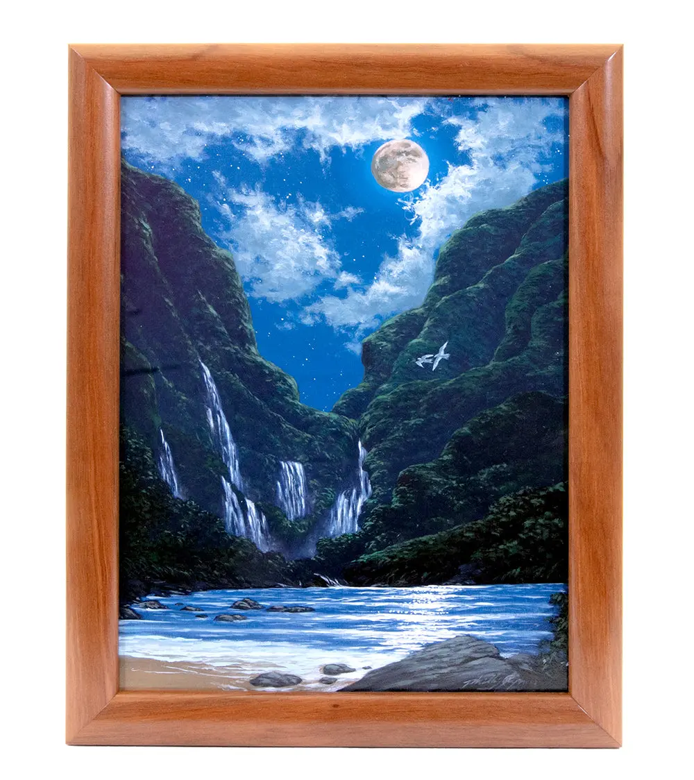Original Painting "Evening Waterfalls" By Phillip Gagnon 9X12 1
