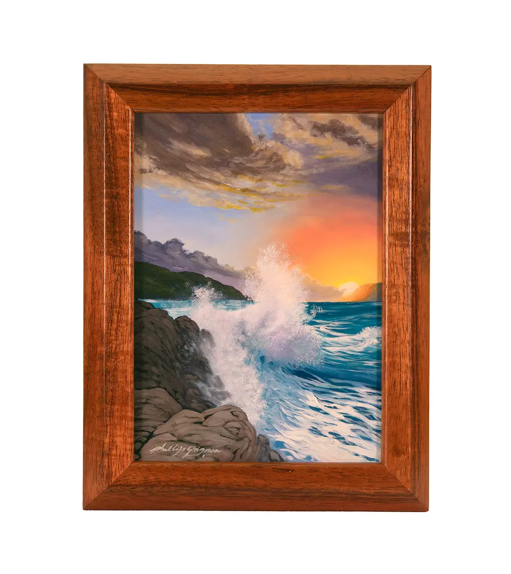 Original Painting "Jubilant Good Night" By Phillip Gagnon 7X5 1