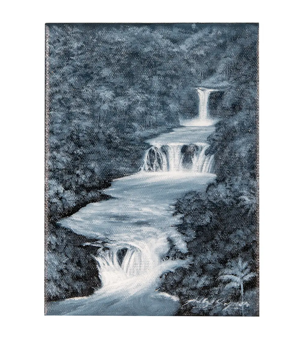 Original Painting "Indigo Dream" By Phillip Gagnon 7X5 1