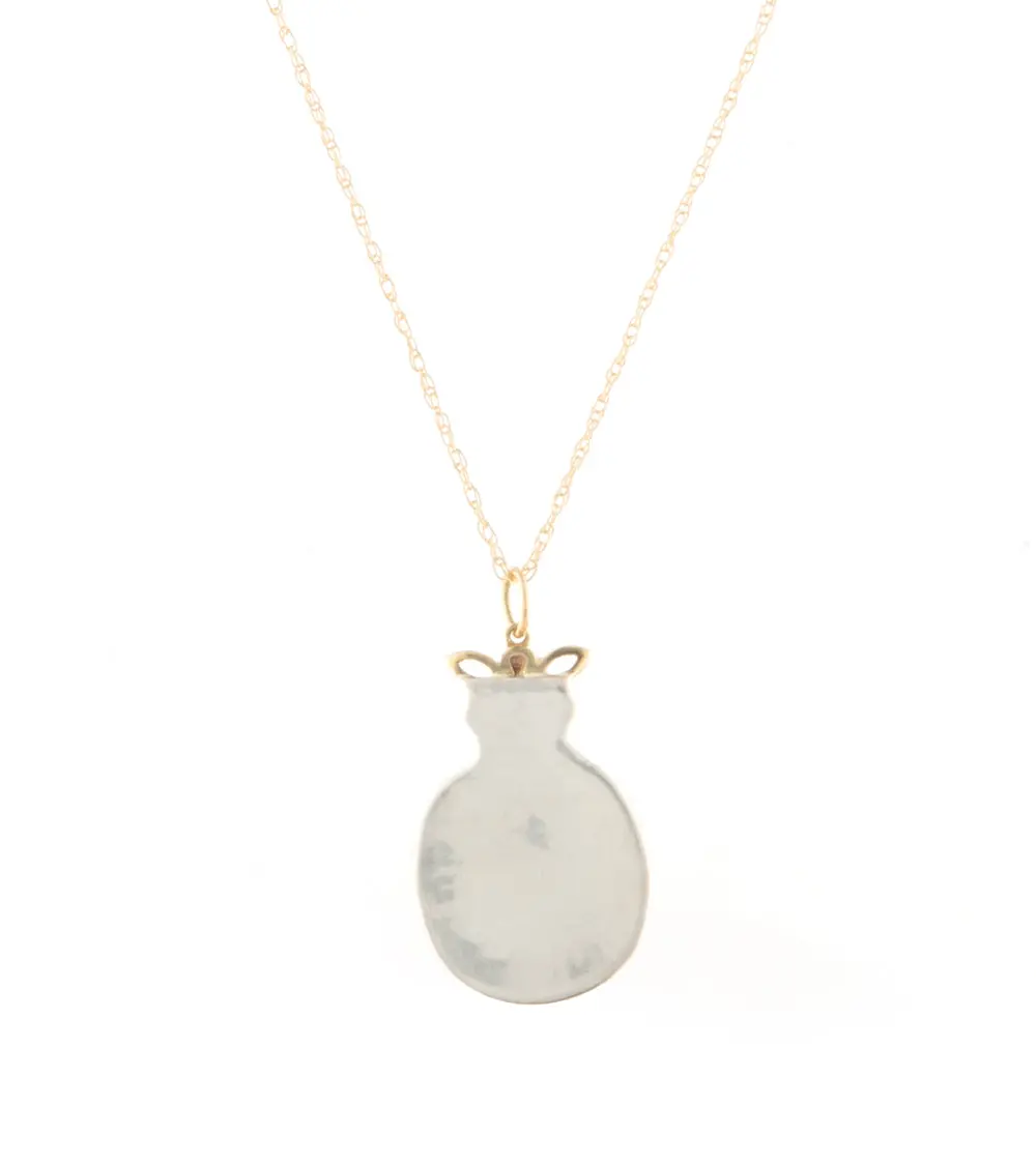 Yellow Onyx Faceted Round Cab Necklace "Bee Love" By Galit 2