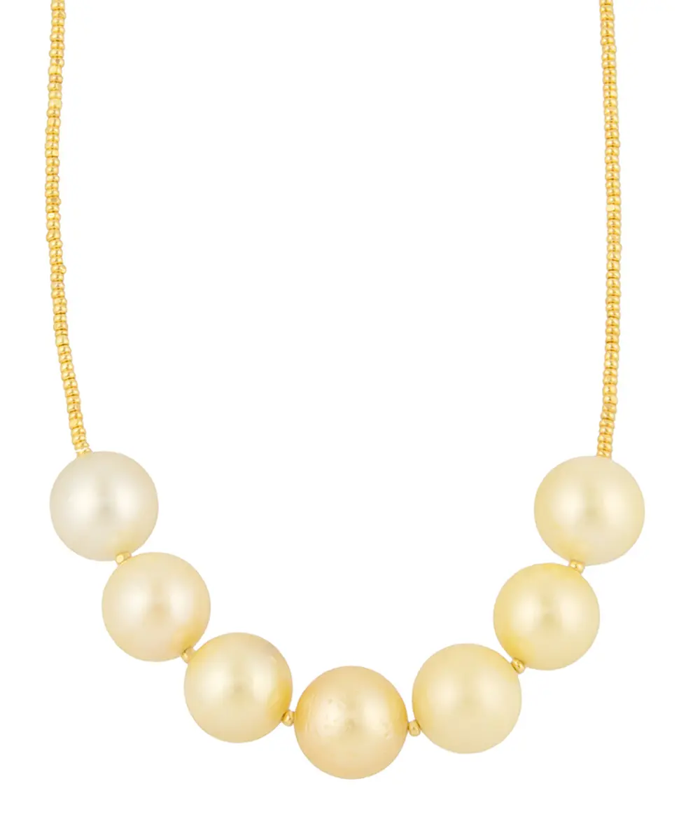 South Sea Golden Pearl Necklace By Galit 1