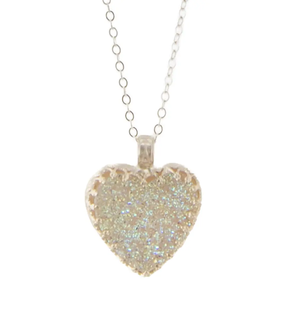 Opalized Agate Druzy Necklace By Galit 1