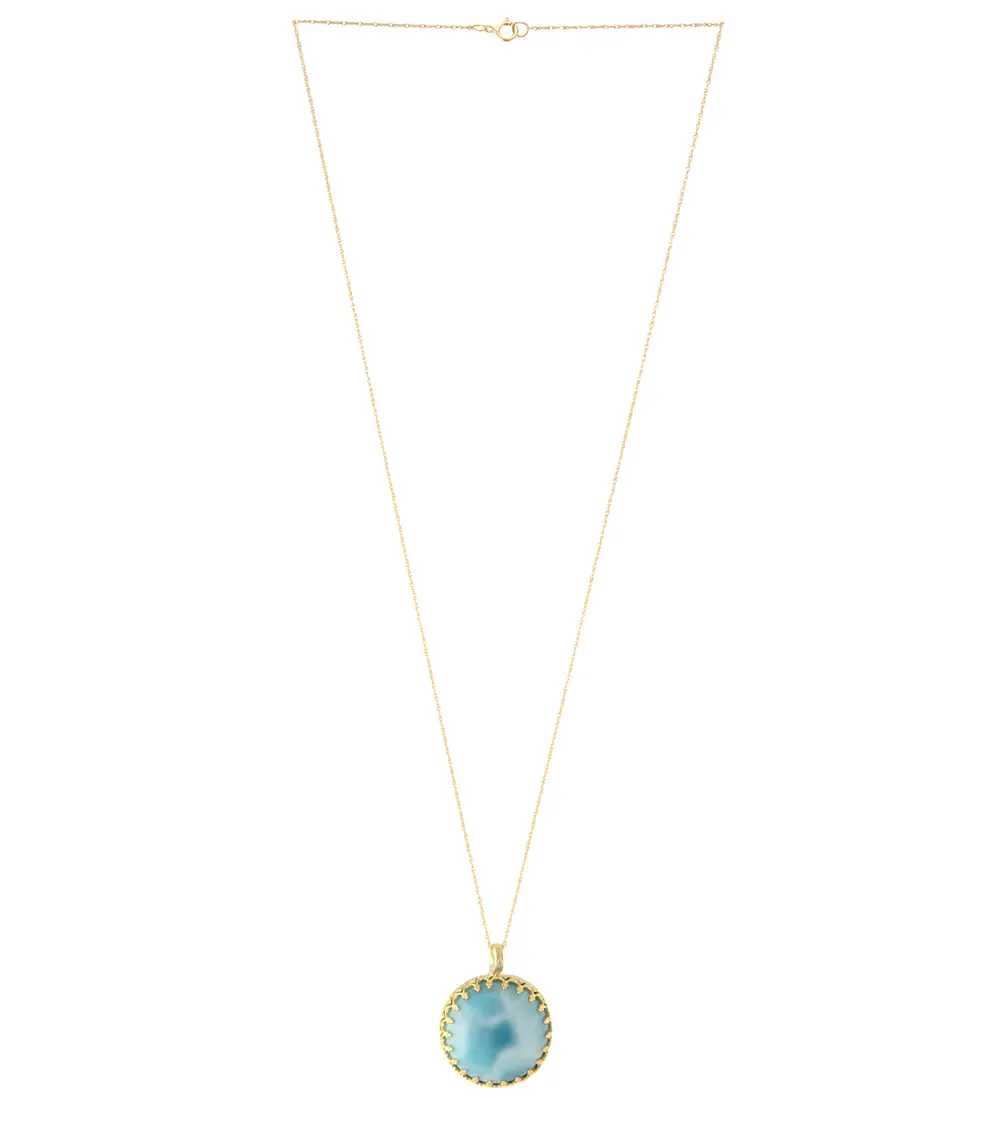 Larimar "Blue Moon" Necklace By Galit 2