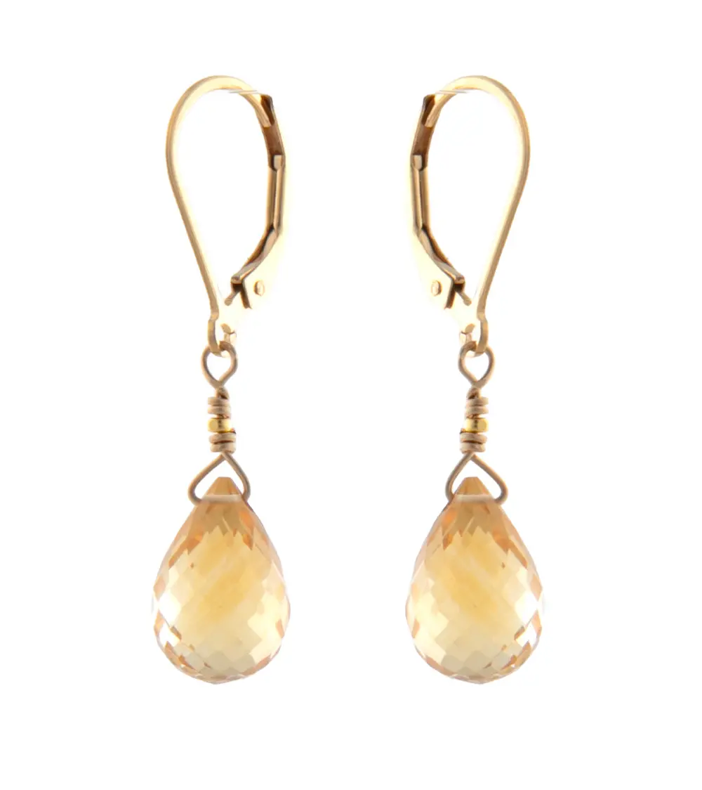 Golden Citrine Earrings By Galit 1