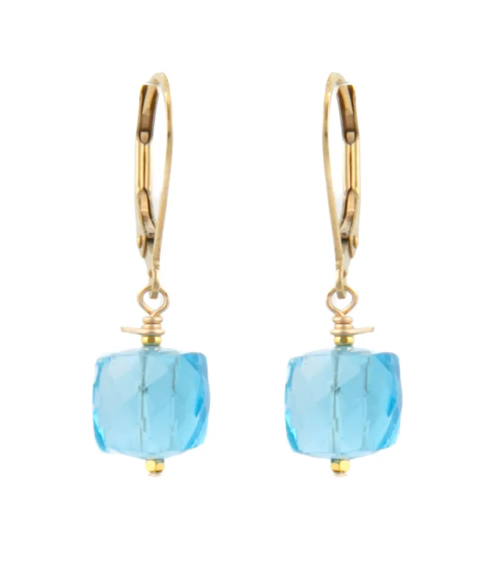 Swiss Blue Topaz Earrings By Galit 1