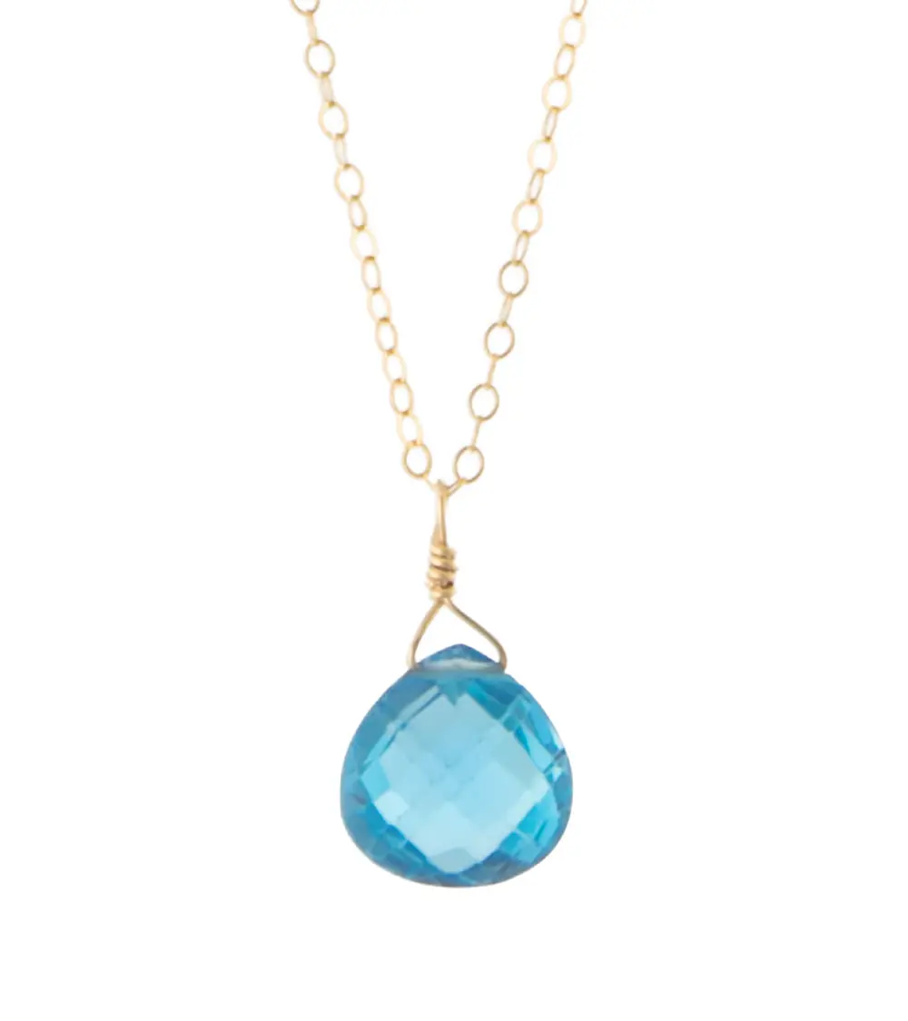 Swiss Blue Topaz Necklace By Galit 1
