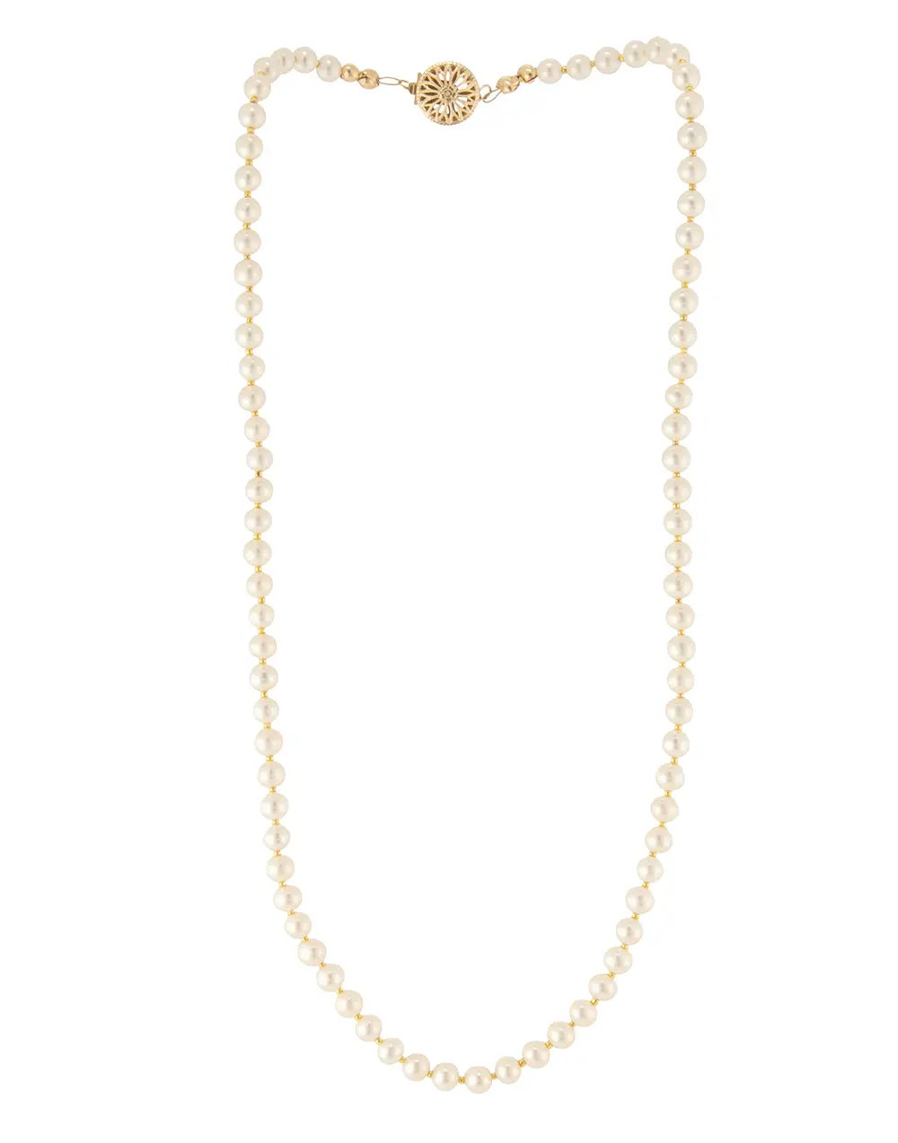 White Freshwater Pearl Necklace By Galit 2