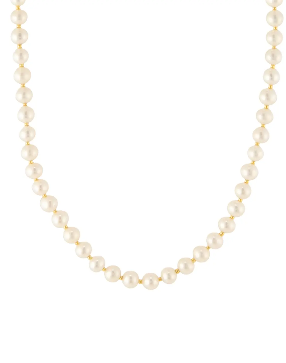 White Freshwater Pearl Necklace By Galit 1