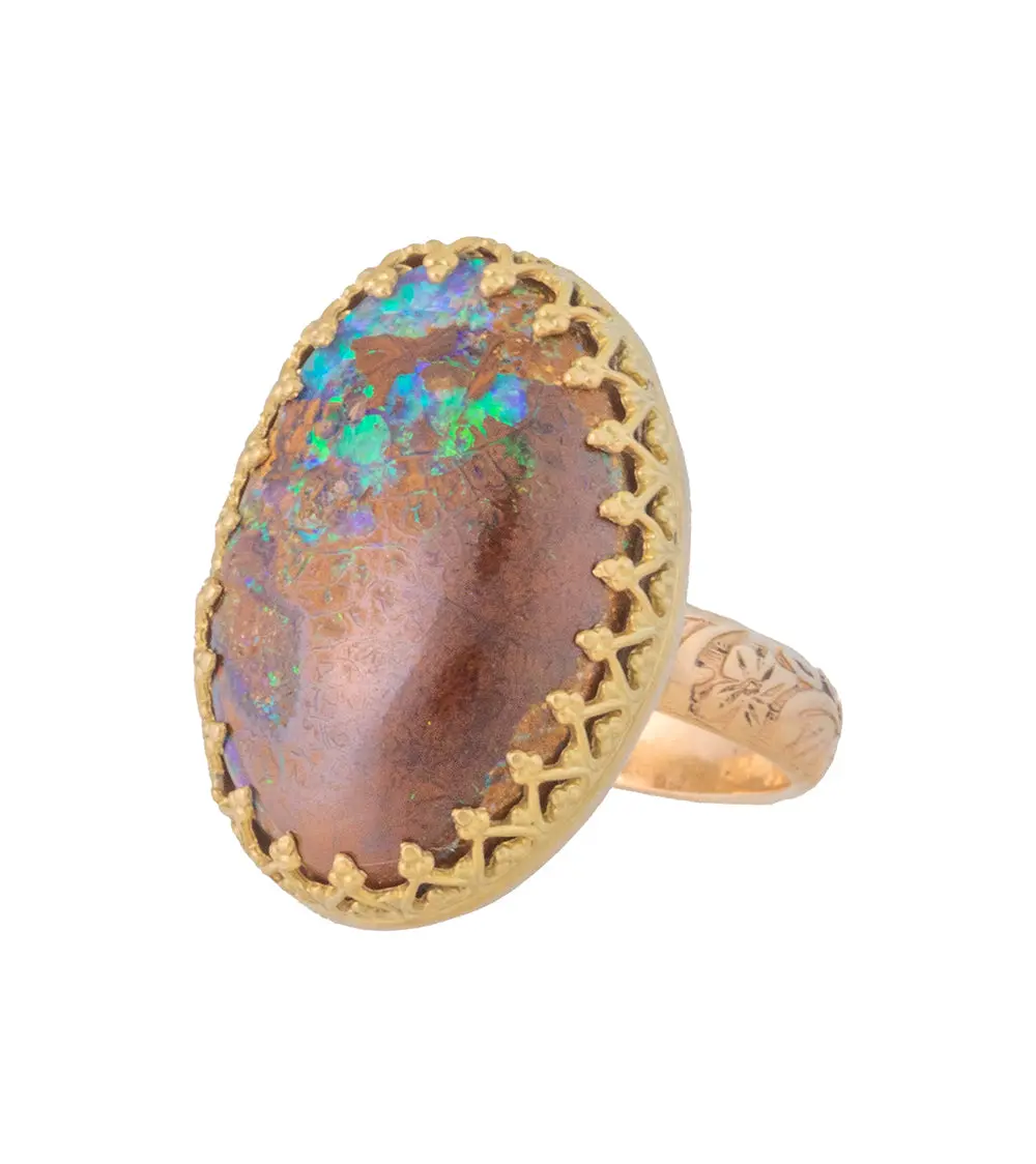 Opal Ring In Gold By Galit 1