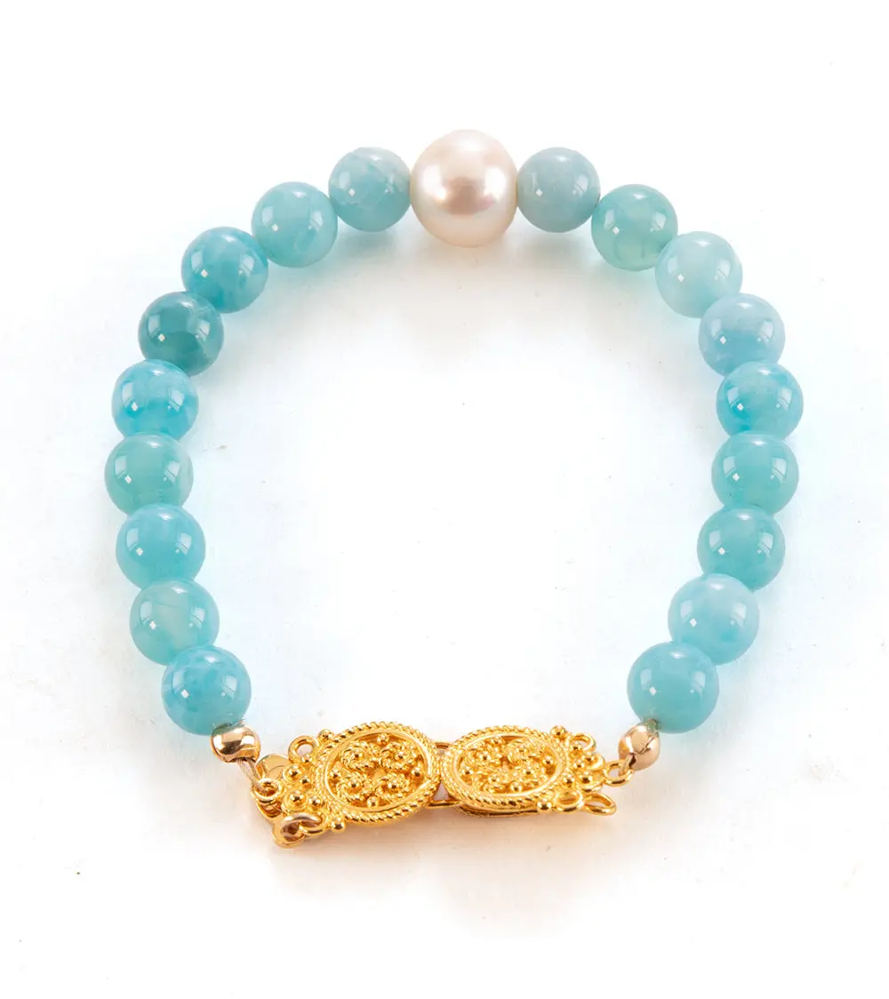 Copper Pectolite Bracelet By Galit 1