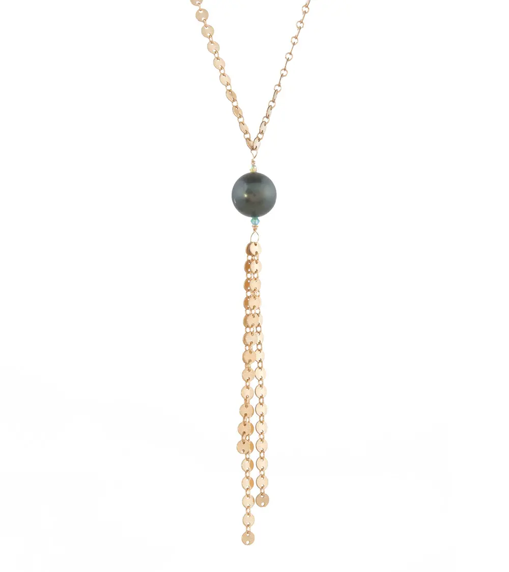 Peacock Tahitian Pearl Necklace By Galit 1