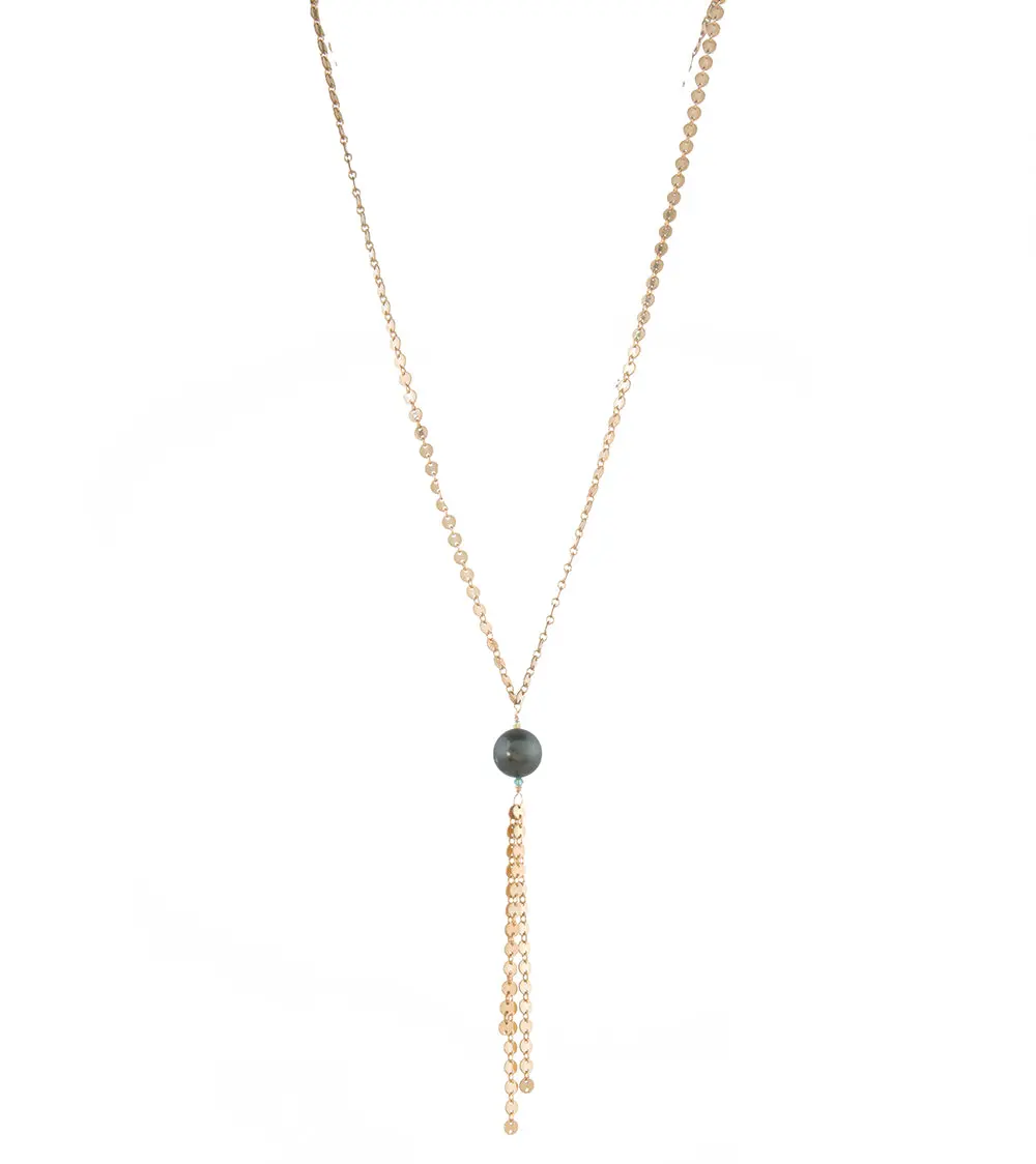 Peacock Tahitian Pearl Necklace By Galit 2