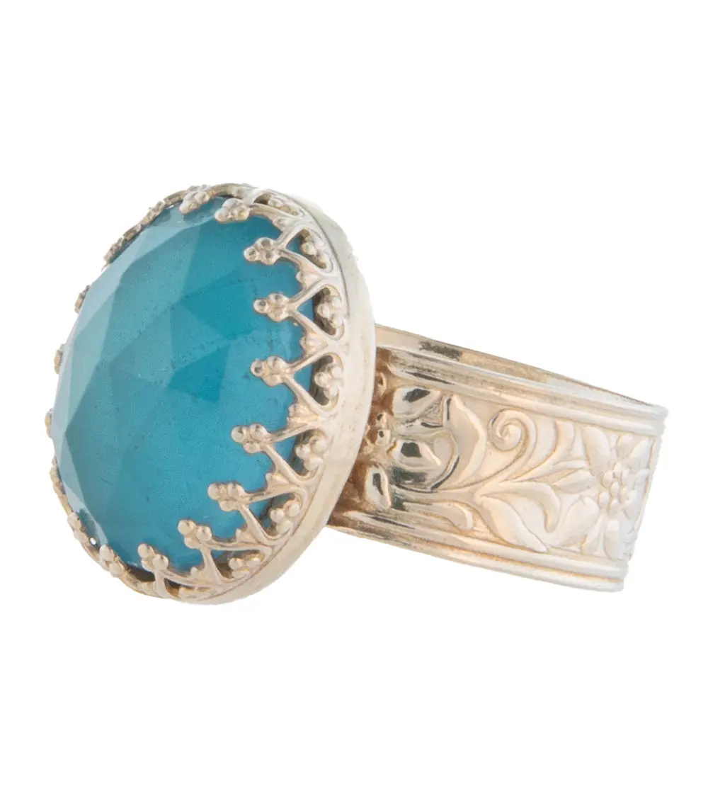 Santa Maria Aquamarine Ring In Silver By Galit - Gal39990c 1