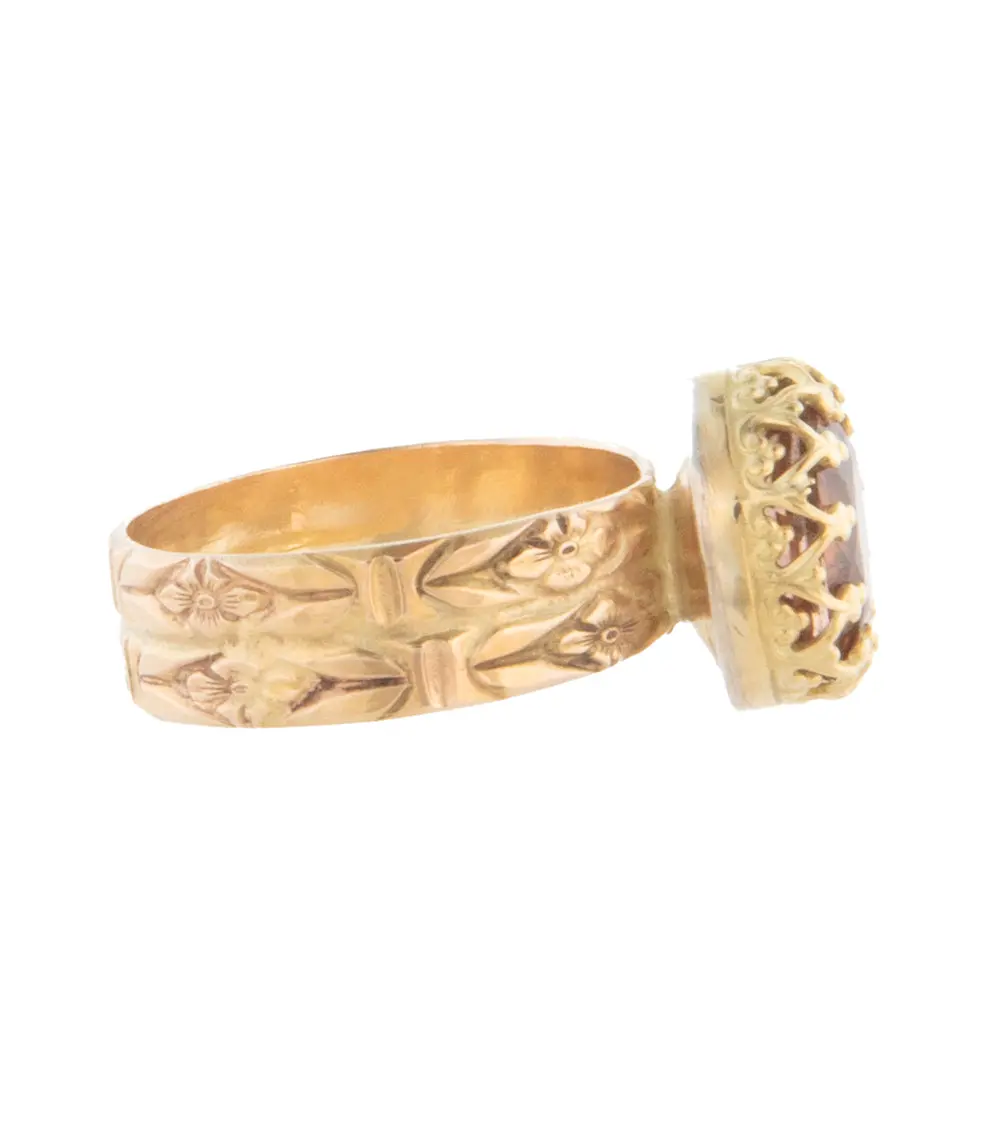 Oval Faceted Tourmaline Ring In Gold By Galit 2