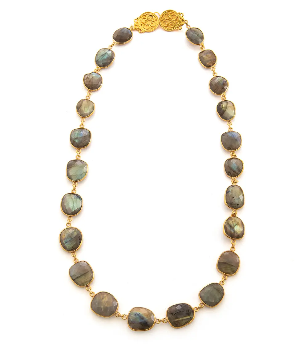 Labradorite Faceted Stone Necklace By Galit 1