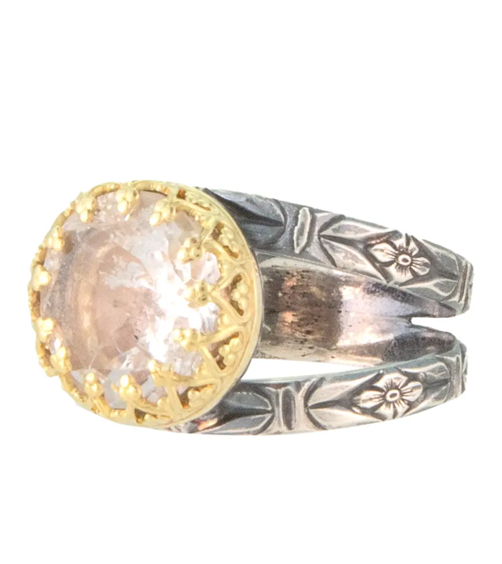 Duberite Faceted Stone Ring By Galit 1