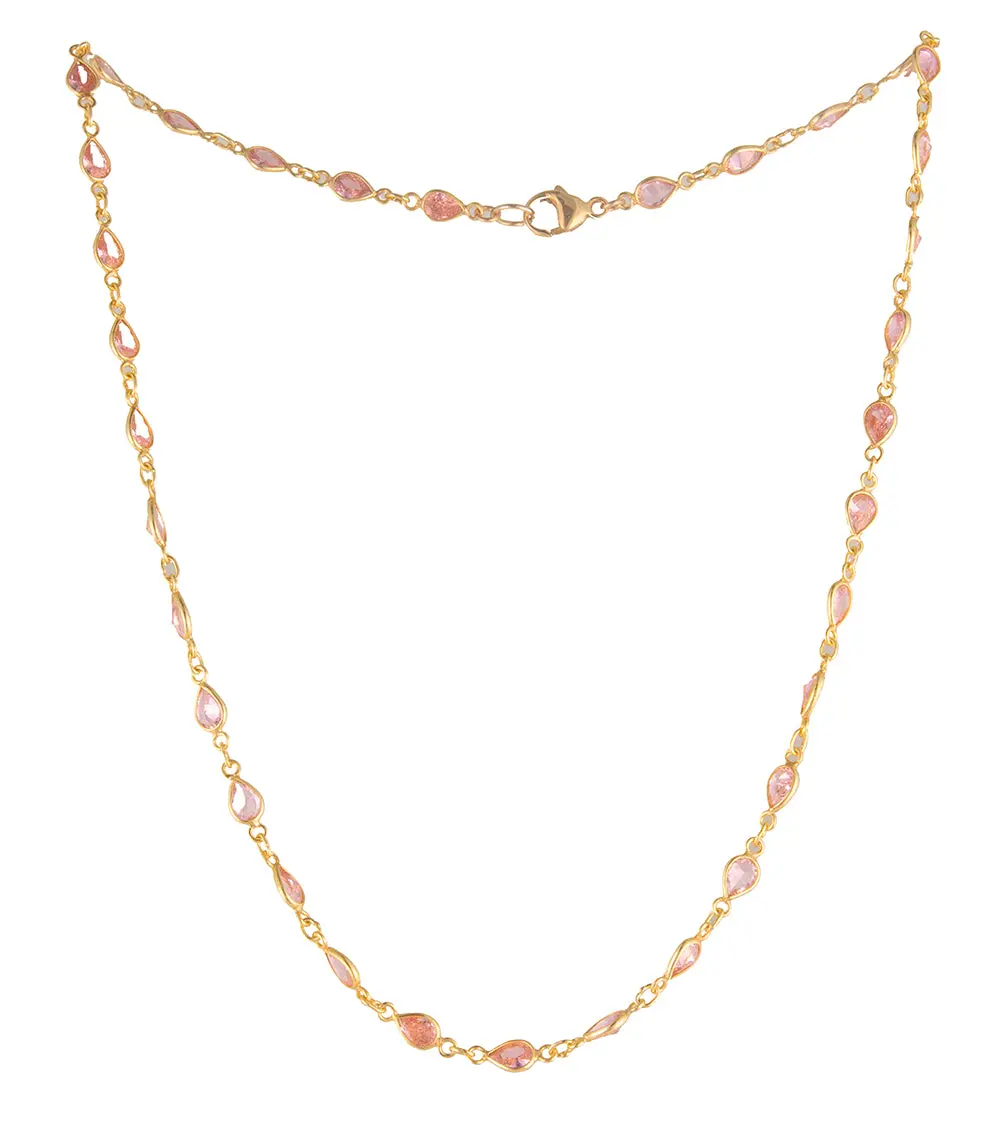 Pink Swarovski Crystal Necklace By Galit 2