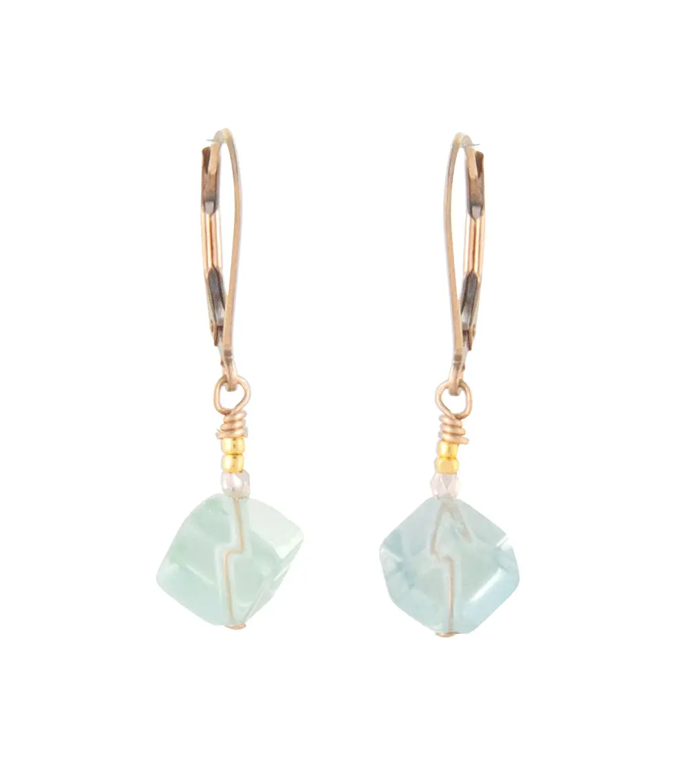 Fluorite Stone Earrings By Galit 1
