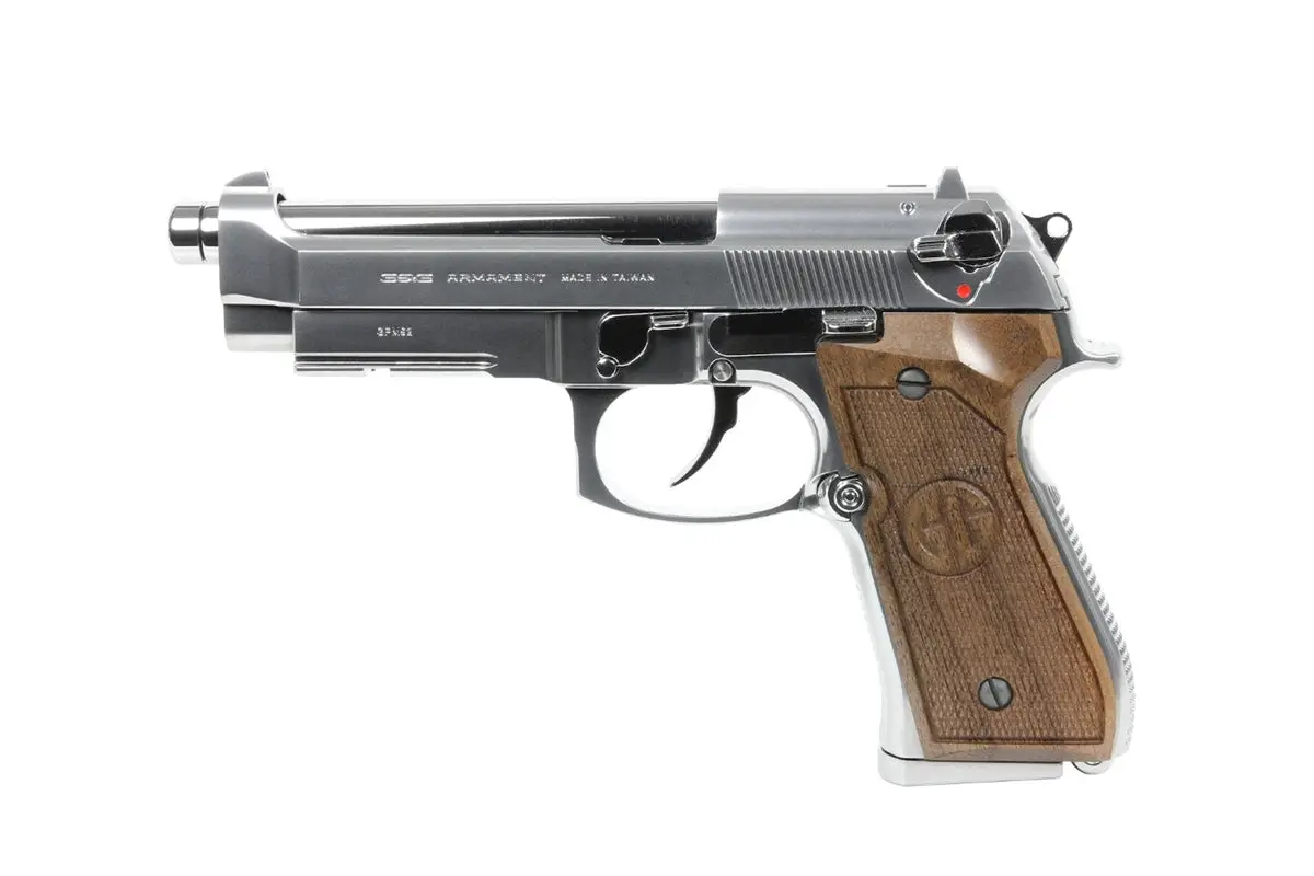 G&G Gpm92 Gp2 Walnut Wood Grip Silver 1