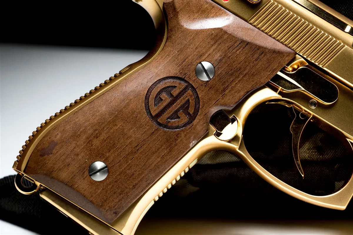 G&G Gpm92 Gp2 Walnut Wood Grip 20K Gold 2