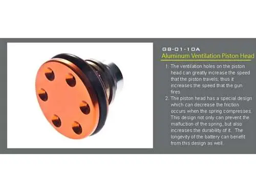 Code-8 Aluminum Ventilation Piston Head 1