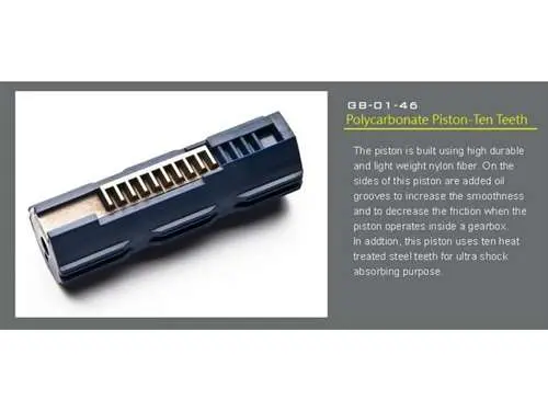 Code-8 Polycarbonate Piston-Ten Teeth 1