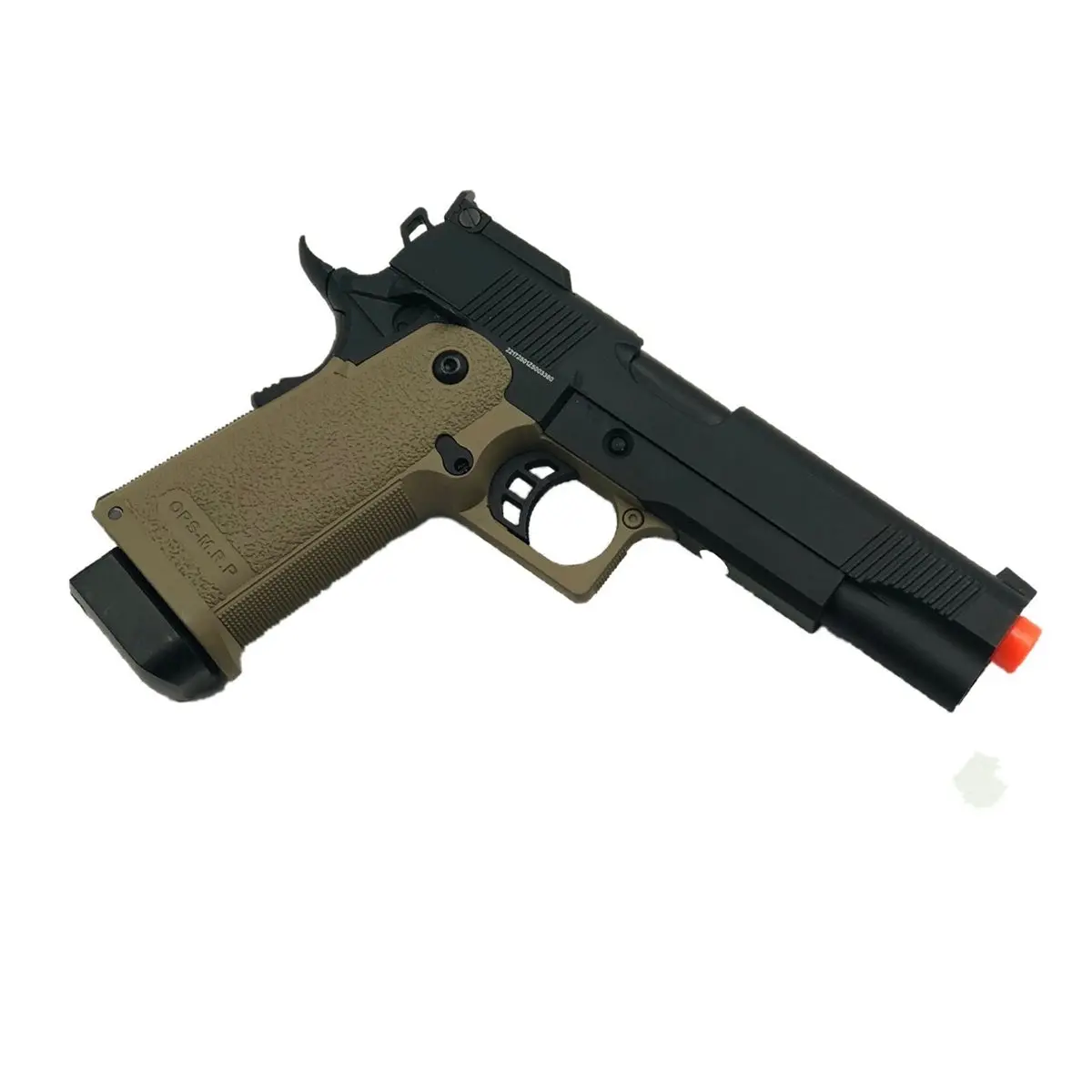 Jag Arms Gm5 Black Slide With Tan Frame Gas Blow Back Pistol 2