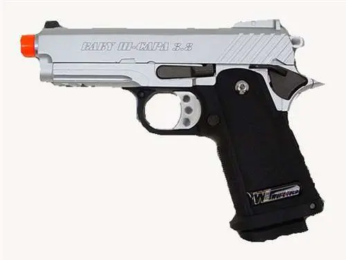 We Full Metal Baby Hi-Capa 3.8 Gbb - Silver 1