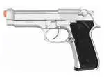 Kjw Model 9 Full Metal Gas Blowback Pistol Package - Silver 1