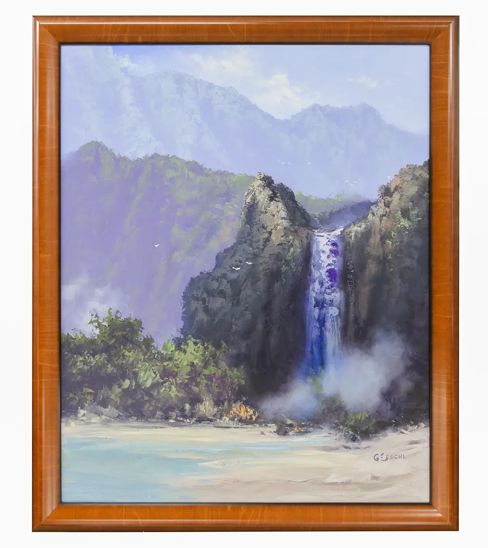 Original Painting: Beach Cascade By George Eguchi 1