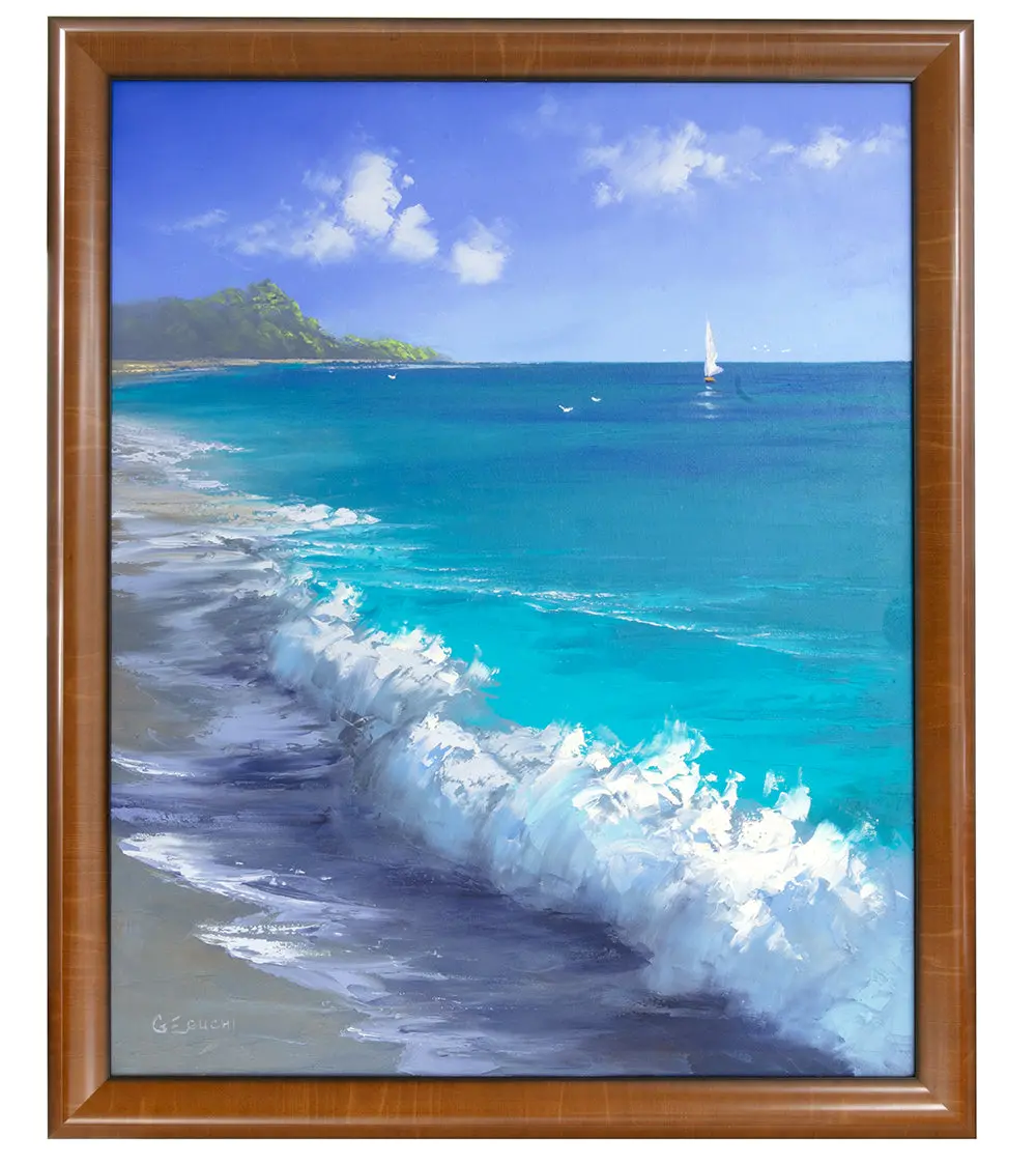 Original Painting: Endless Blue By George Eguchi 1