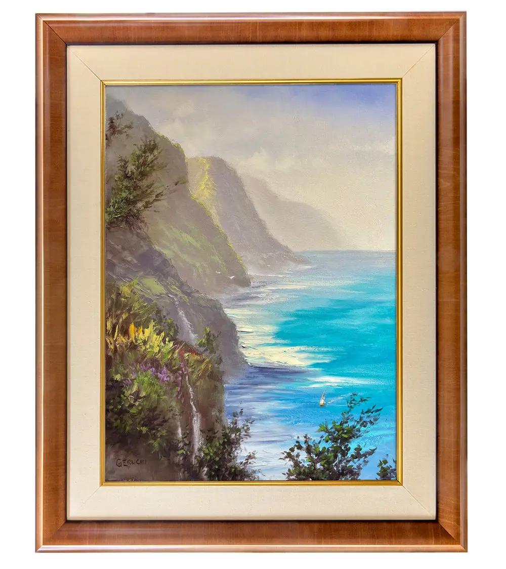 Original Painting: Uncharted Trails, Na Pali By George Eguchi 1