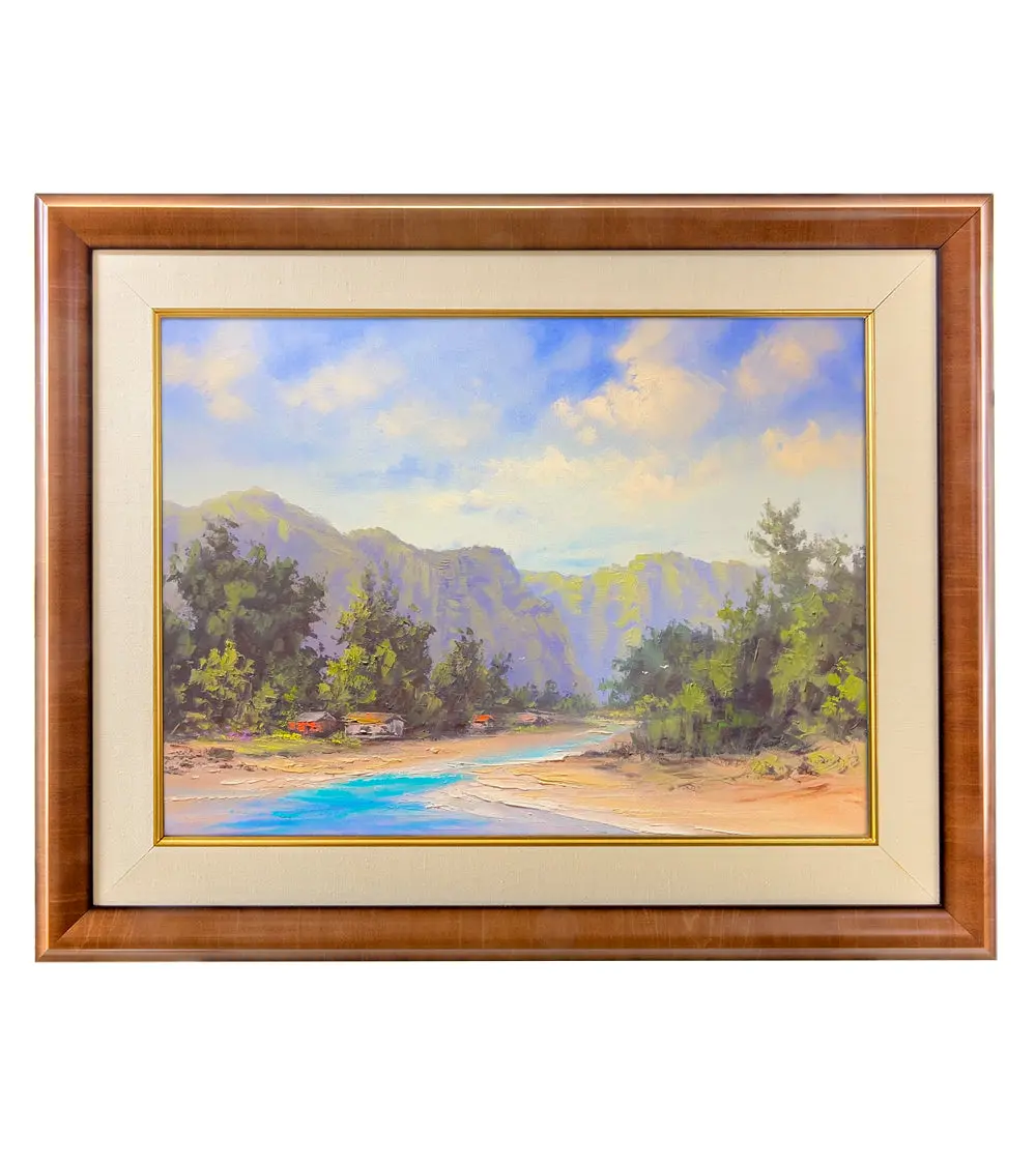 Original Painting: Escape To Island Bungalows By George Eguchi 1