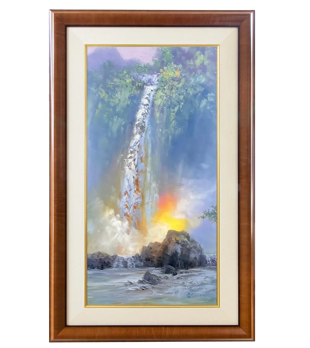 Original Painting: Falling Into Light By George Eguchi 1