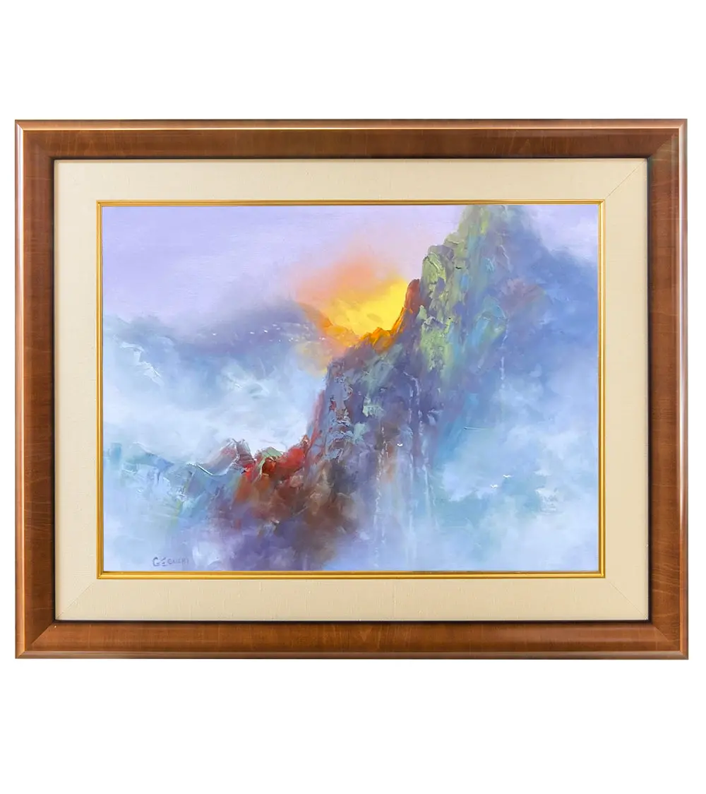 Original Painting: Rising Above The Clouds By George Eguchi 1
