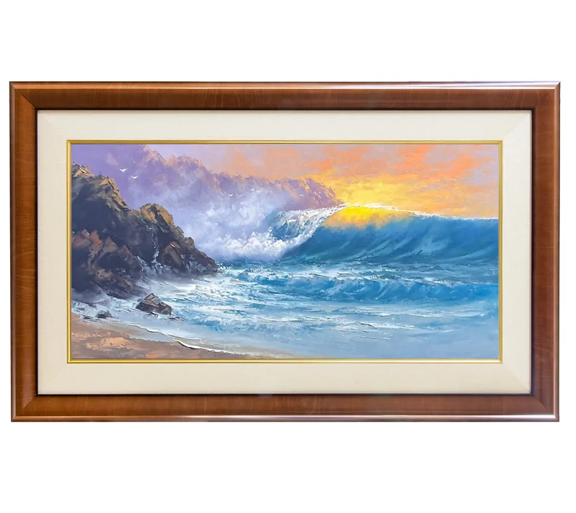 Original Painting: The Glow Of Sunlit Waters By George Eguchi 1