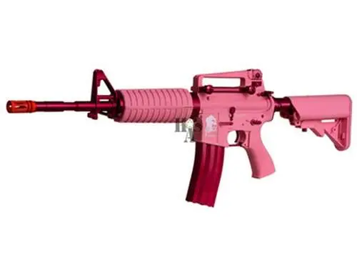 G&G "Femme Fatale" M4 Carbine Airsoft Gun High Velocity (Pink) 1
