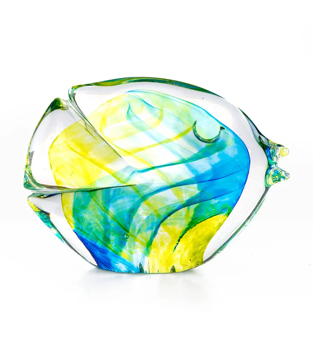 Glass Fish "Citron Blue" By Jim Graper 1