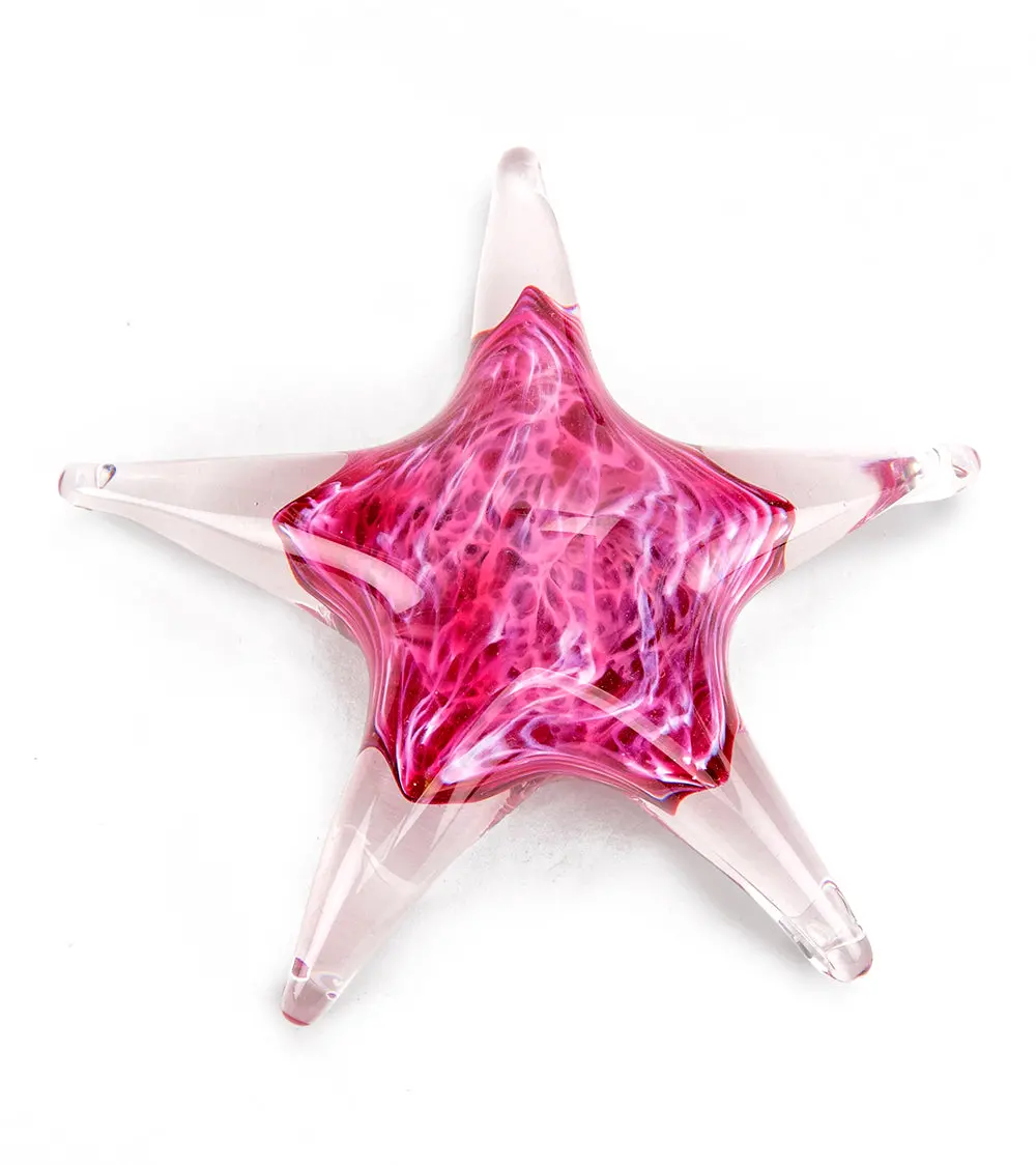 Glass Starfish "Pink" By Jim Graper 1
