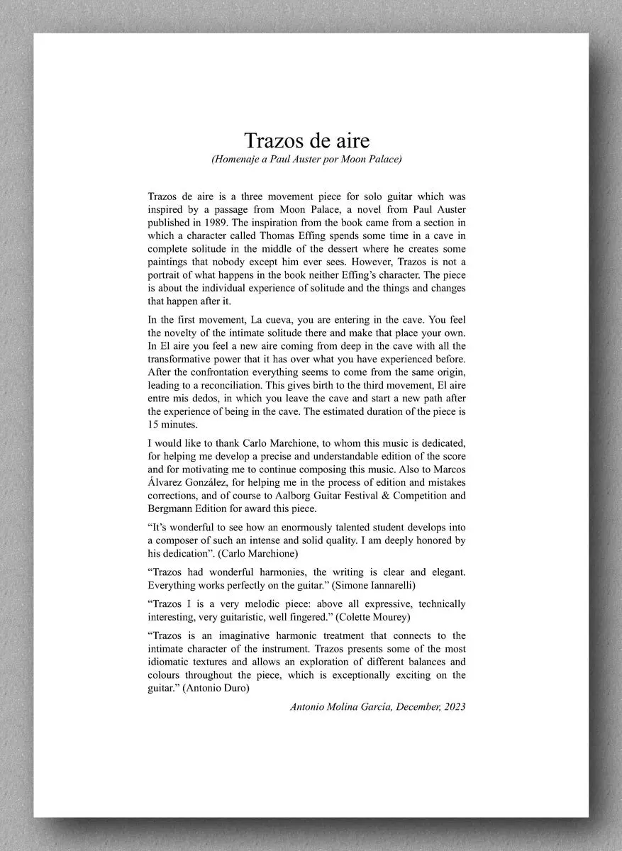 Molina, Trazos De Aire 2