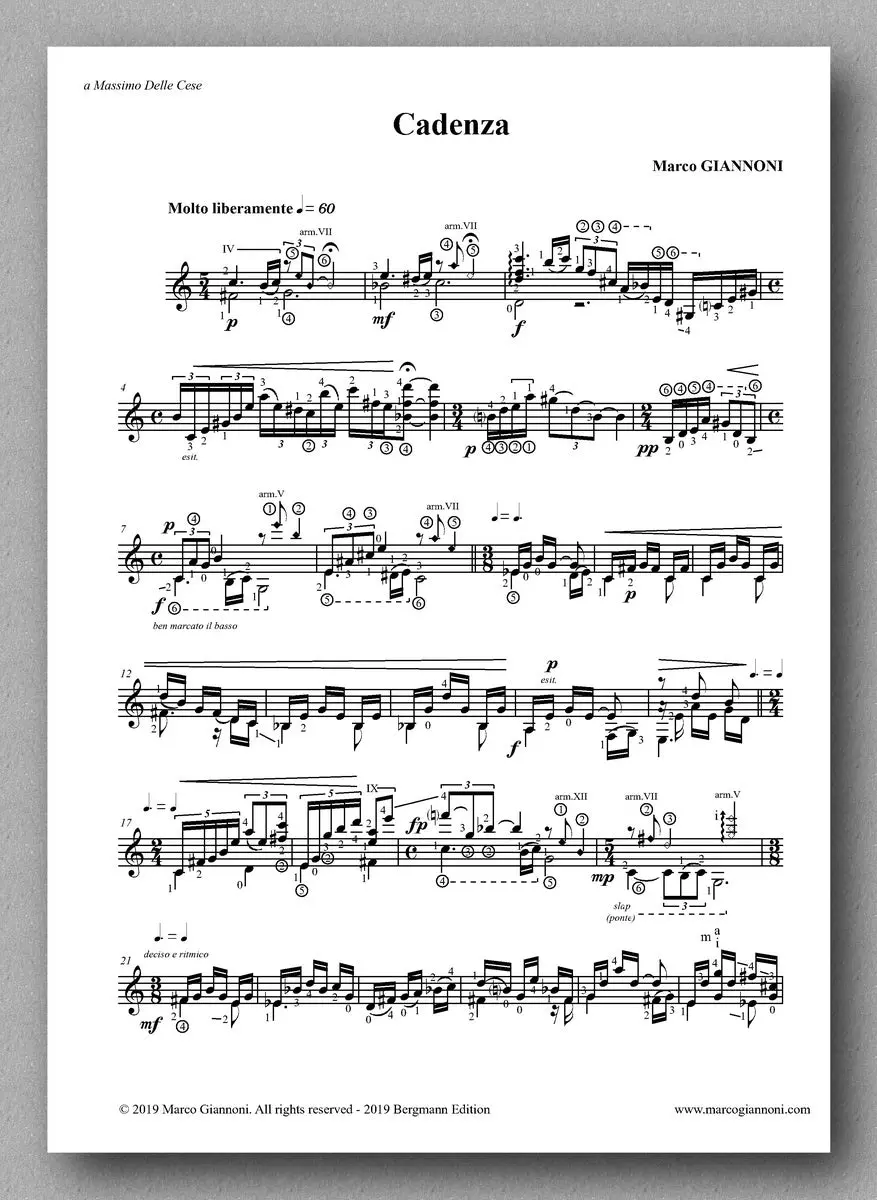 Giannoni, Cadenza And Rizoma 2