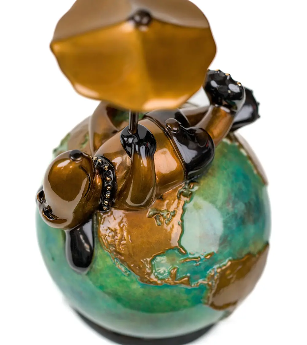 Bronze Sculpture "Gilligan" By Marty Goldstein 2