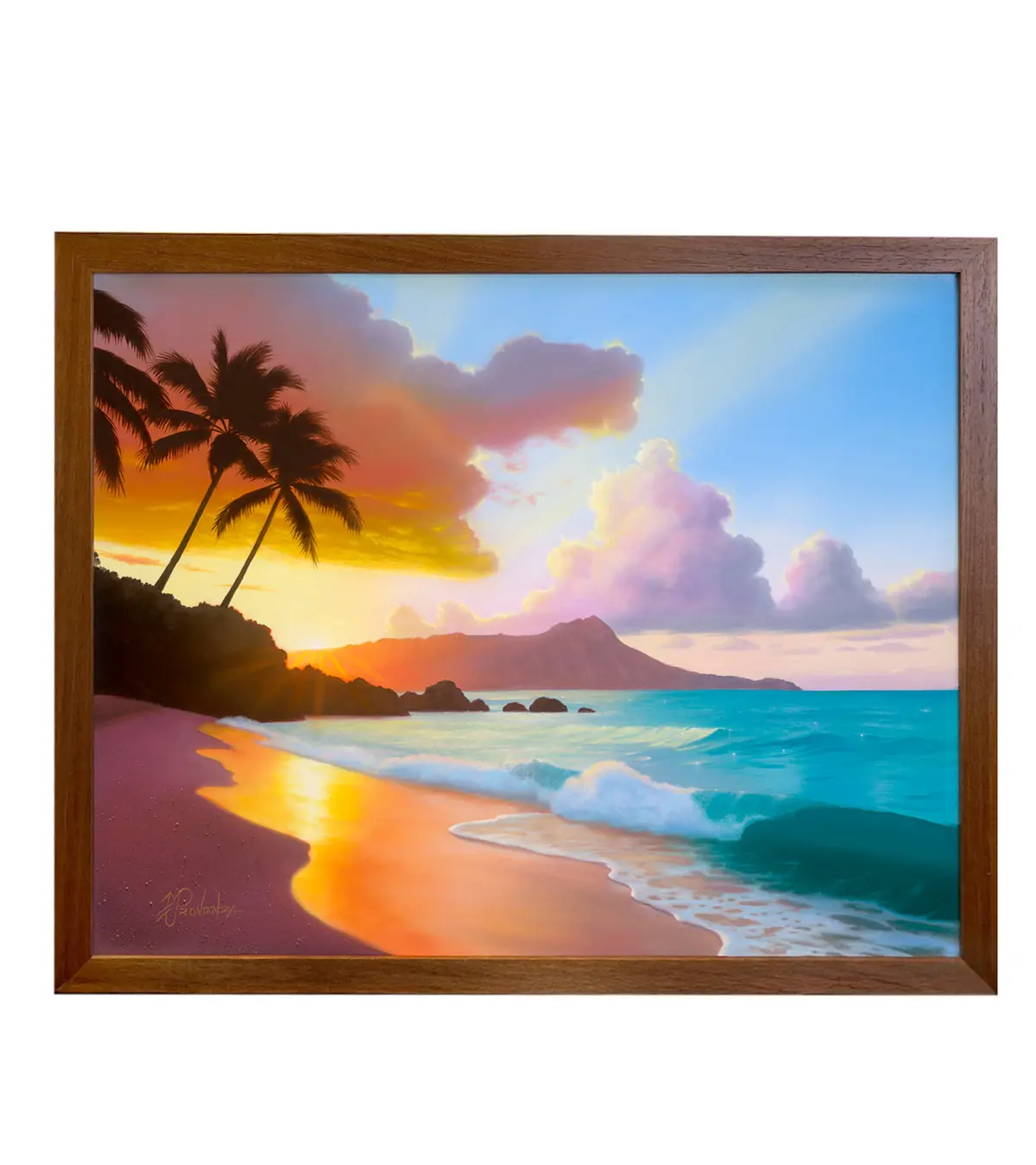 Original Painting: Golden Surf By Michael Provenza 1