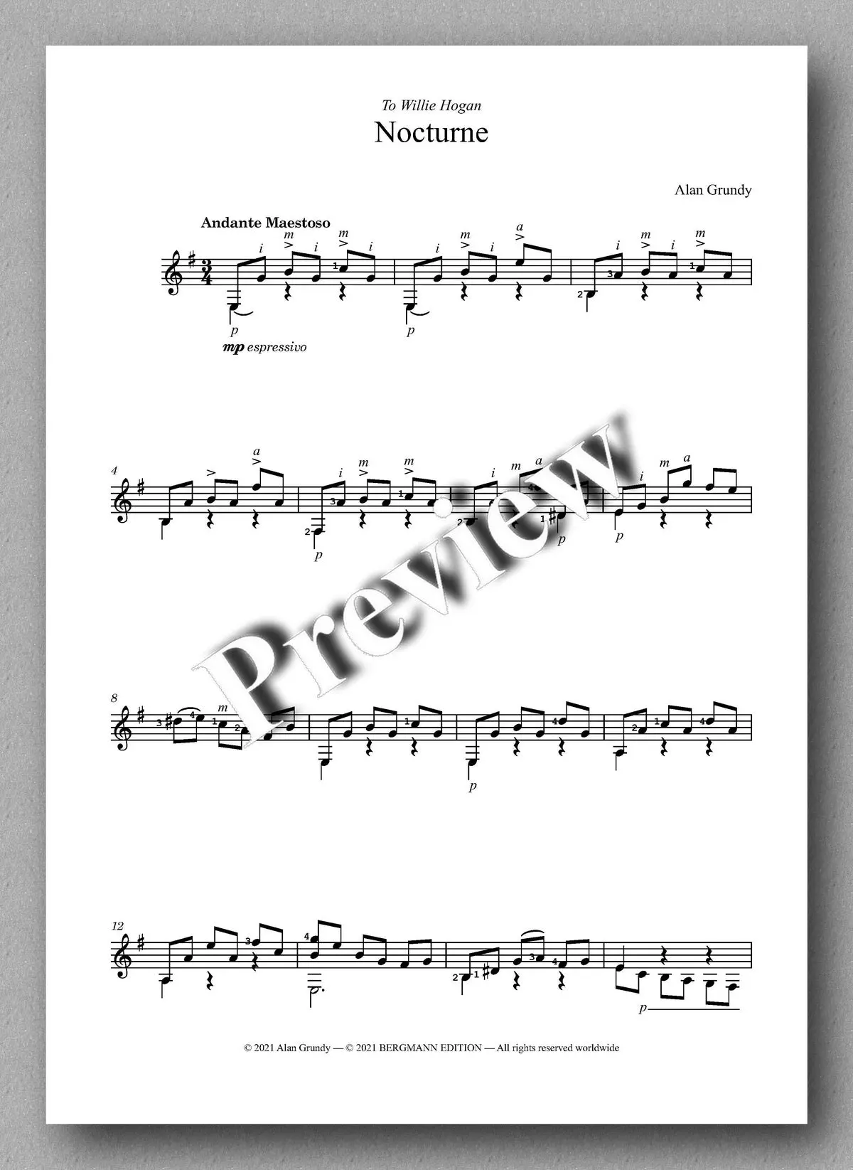 Grundy, Five Guitar Sketches 2