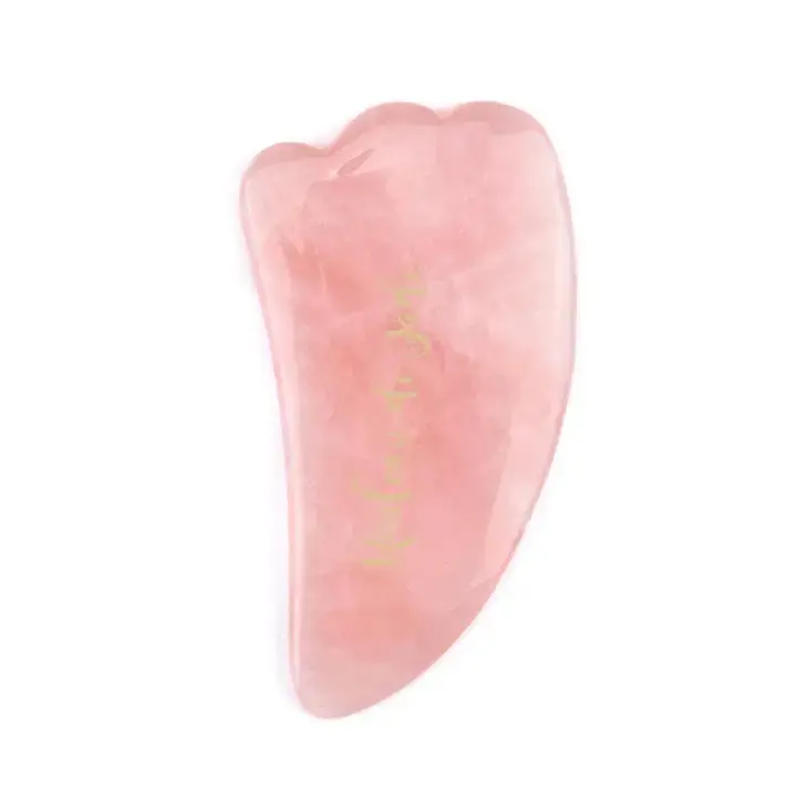 Gua Sha Sculpting Feather - Pink Quartz 1