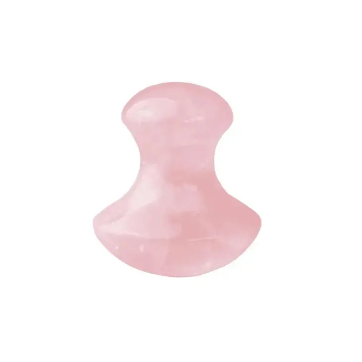 Gua Sha Anti-Puffiness & Anti-Aging Mushroom - Rose Quartz 1
