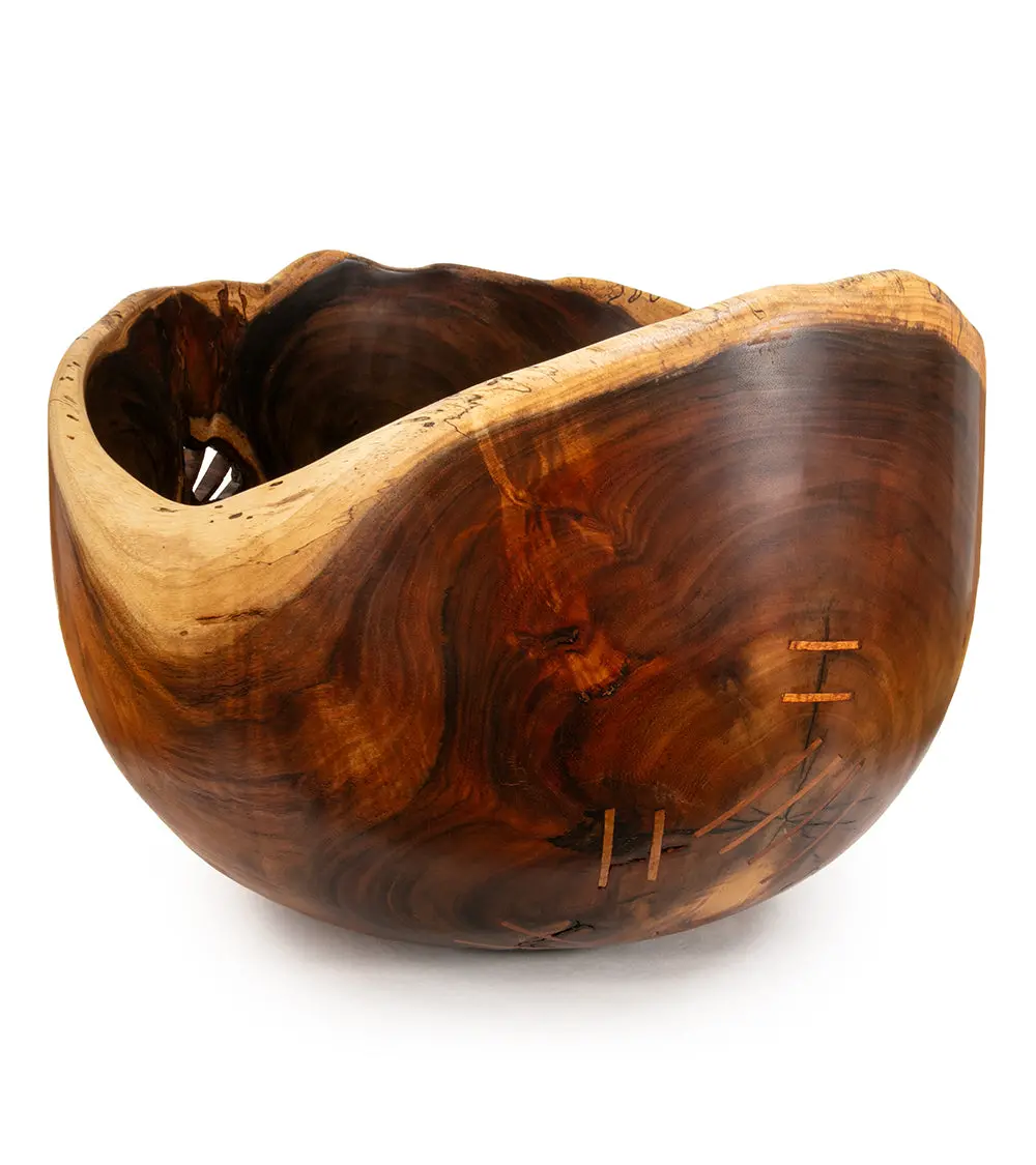 Koa Bowl With Koa Stitch #2407 By Aaron Hammer 2